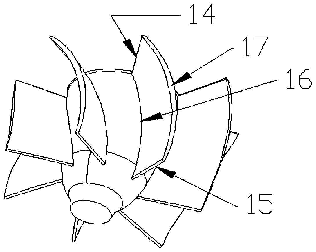 Multi-working-condition optimization design method for spatial guide vane of rotary vane type mixed flow pump