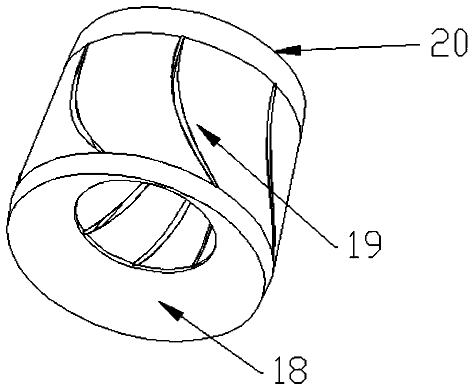 Multi-working-condition optimization design method for spatial guide vane of rotary vane type mixed flow pump