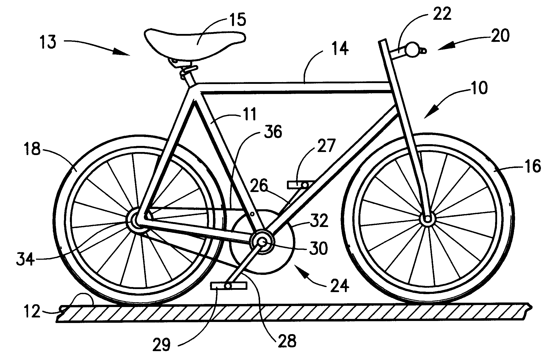 Cycle incorporating shock absorber