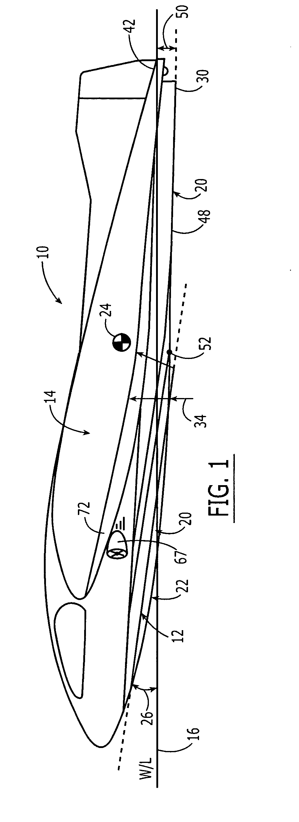 Transportation vehicle and method operable with improved drag and lift