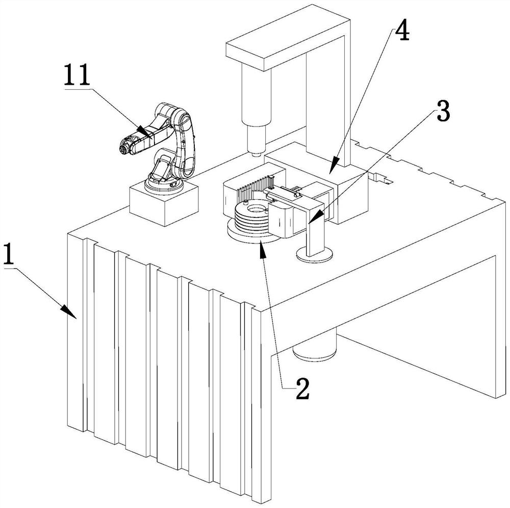 An automatic loading and unloading preset mechanism with a specific initial position of the tooth requiring hobbing