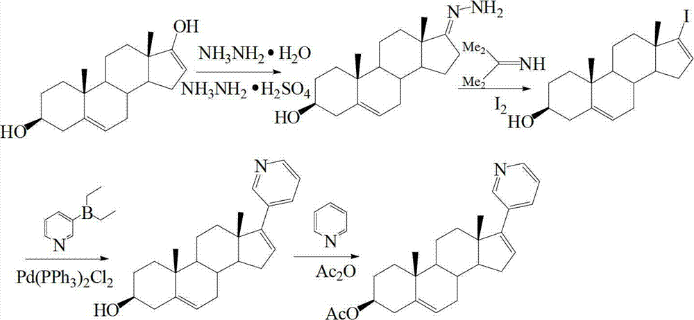 Preparation and detection method of abiraterone Acetate dimer compound