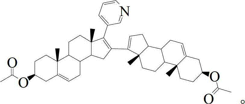 Preparation and detection method of abiraterone Acetate dimer compound