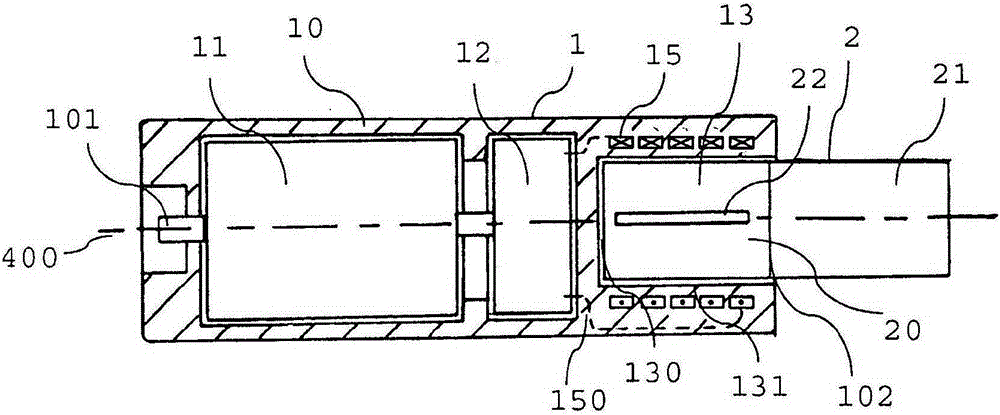 Inductive heating device and system for aerosol generation