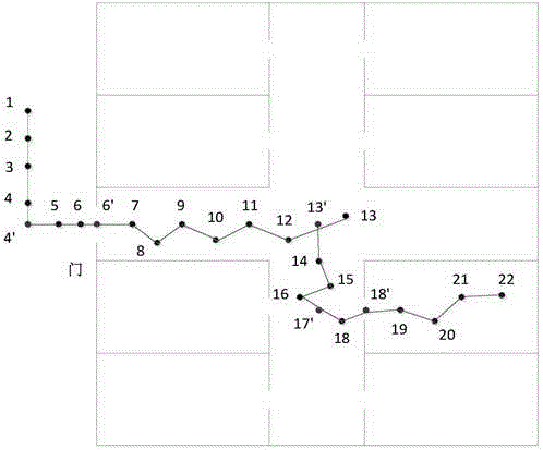 A method and device for estimating the position of a moving target based on time series pseudorange difference