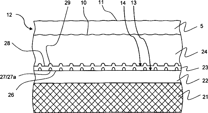 Method for producing a hts coated conductor and hts coated conductor with reduced losses