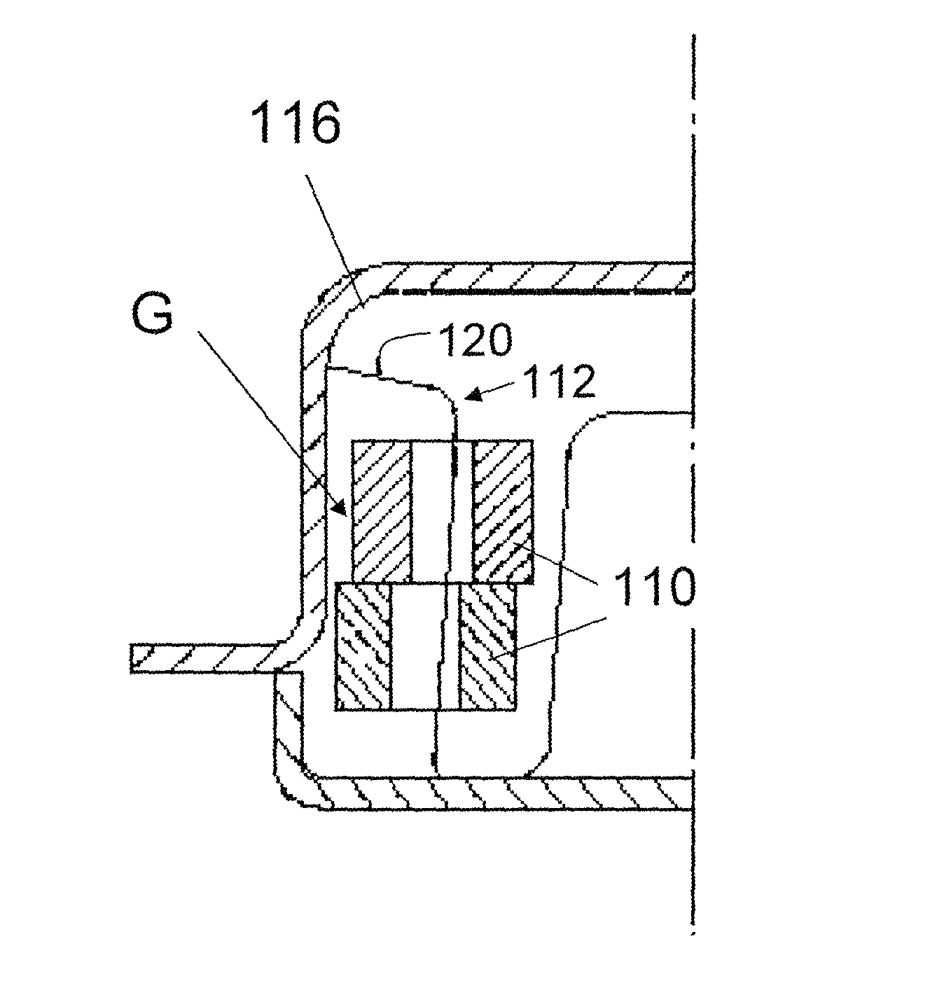 Grain retainer construction for air bag inflator