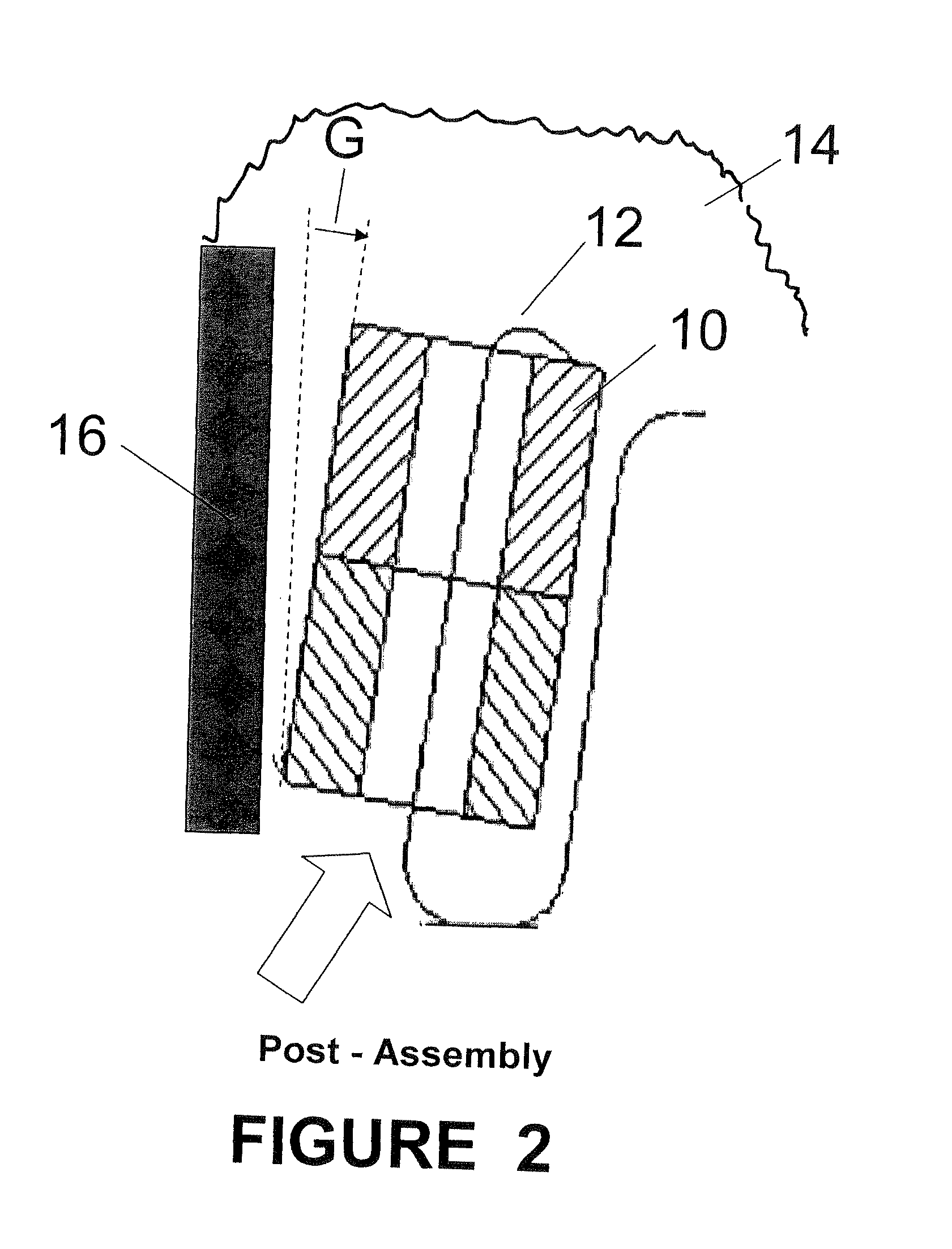 Grain retainer construction for air bag inflator