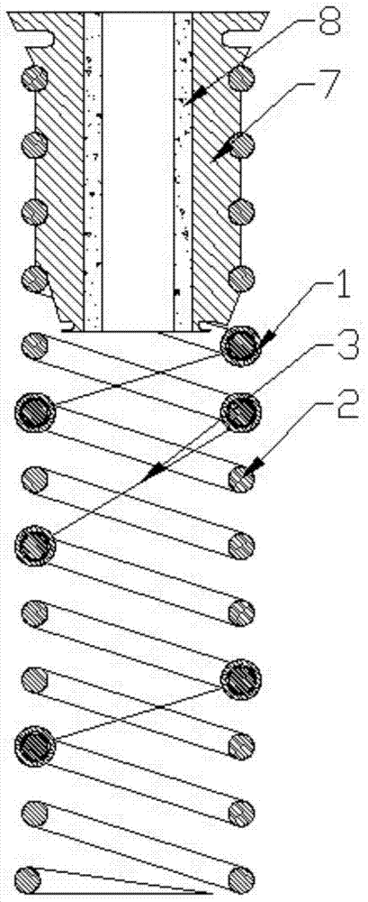 Coil-spring shaped bone external fixator