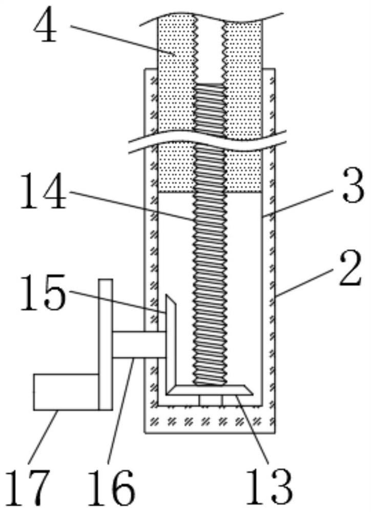 Environment-friendly wall surface grinding device for building construction and building construction method