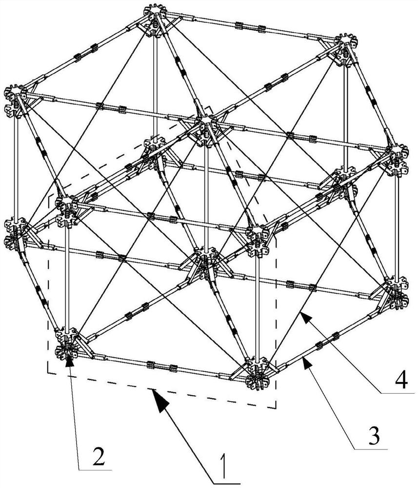 A triangular prism unit modular planar antenna deployable mechanism