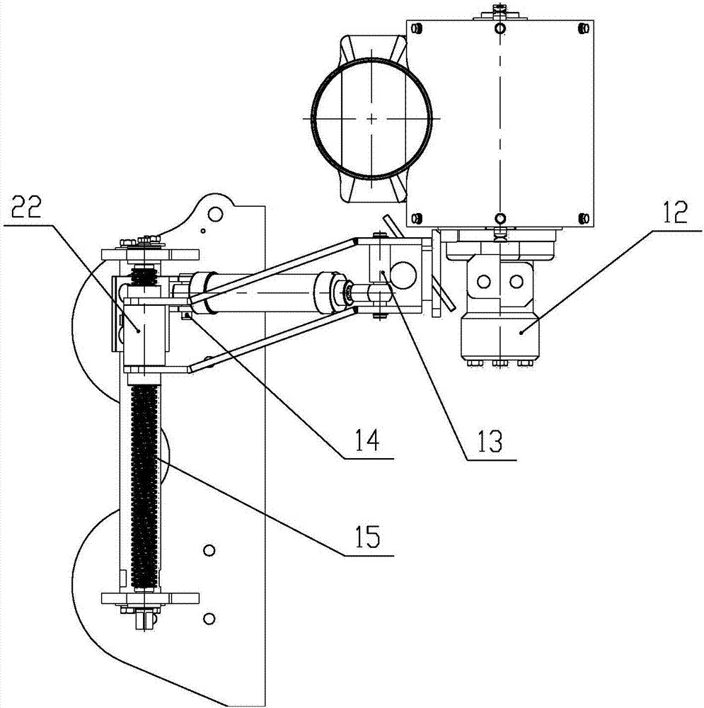 Horizontal suction sweeping support device for curbstones