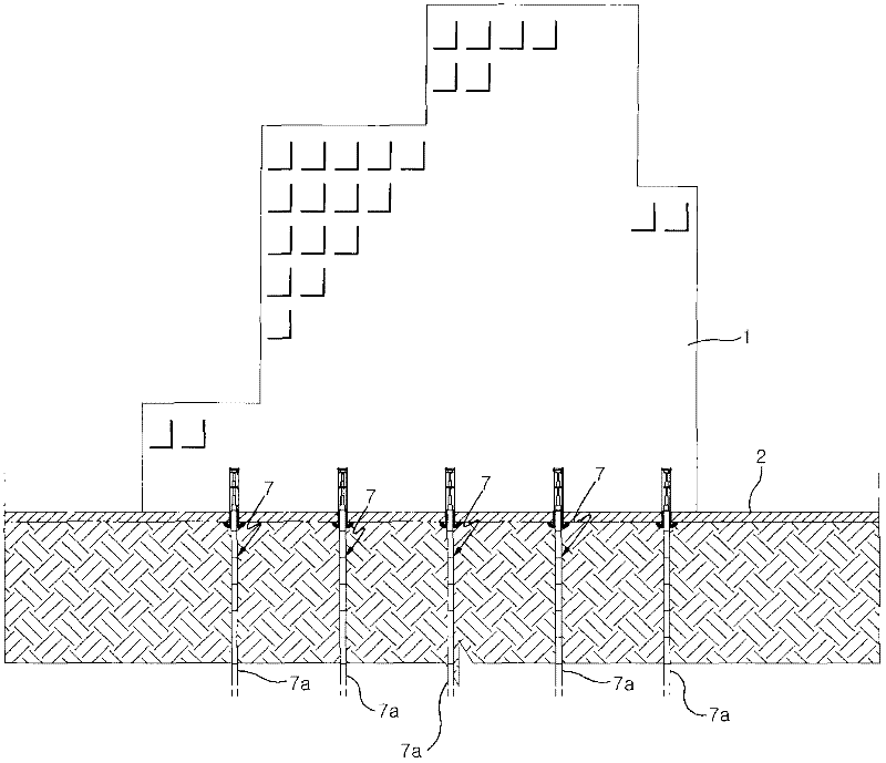 Construction method of cellar for building completed