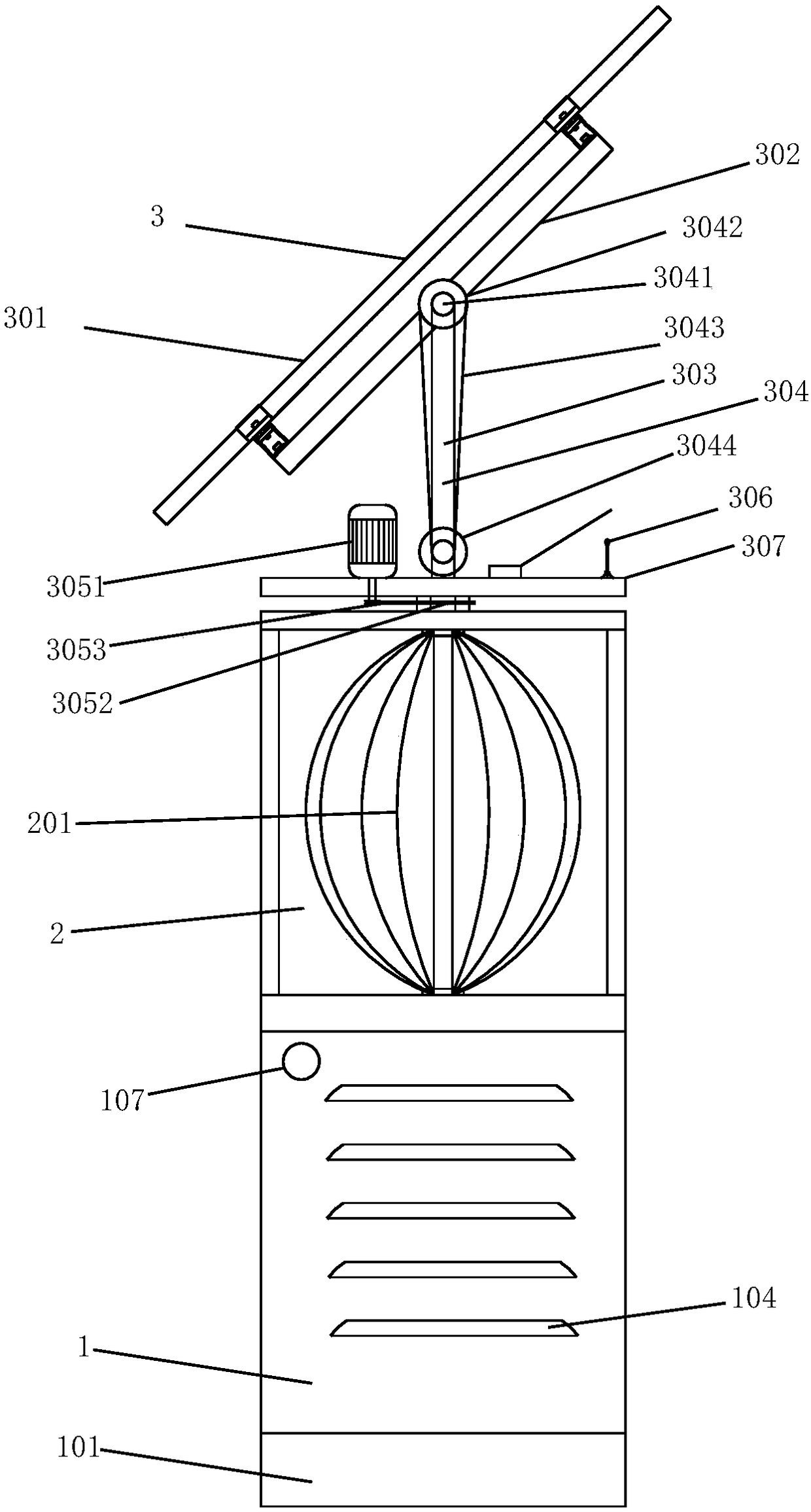 Wind-light-fuel-storage integrated power generation device and method