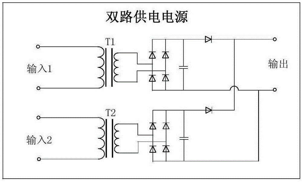 Two-circuit power supply high-voltage frequency converter unit bypass device based on thyristor