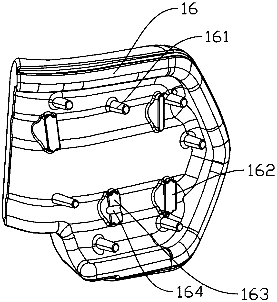 Head-neck flank damping structure, safety headrest and child safety seat