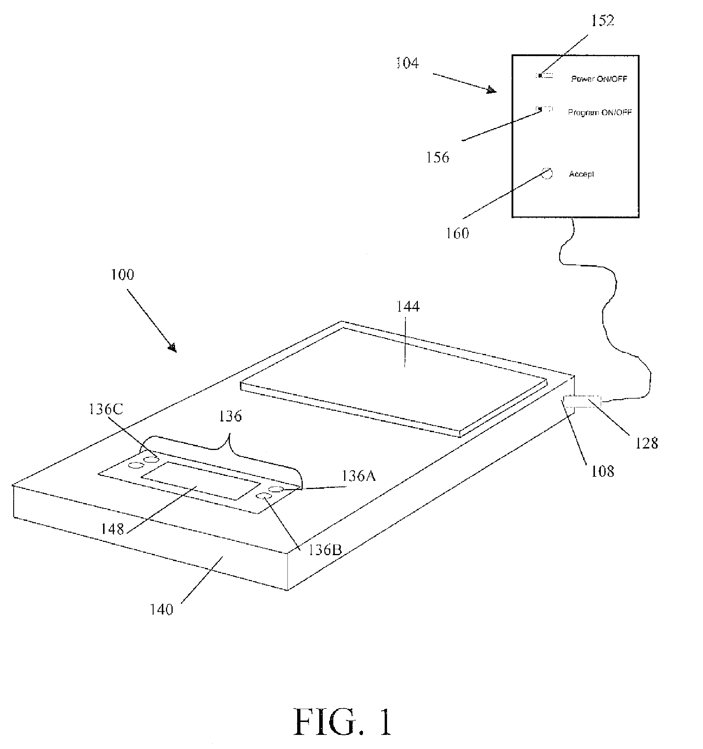 System and method for programming a weighing scale using a key signal to enter a programming mode