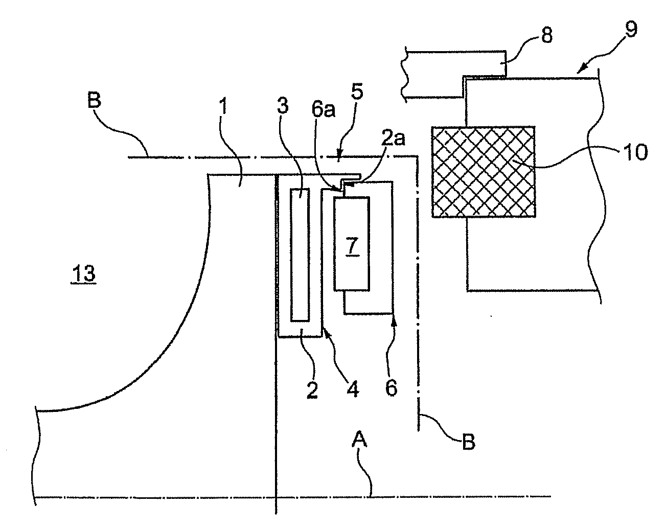 Liquid pump for an internal combustion engine and device for heating liquid