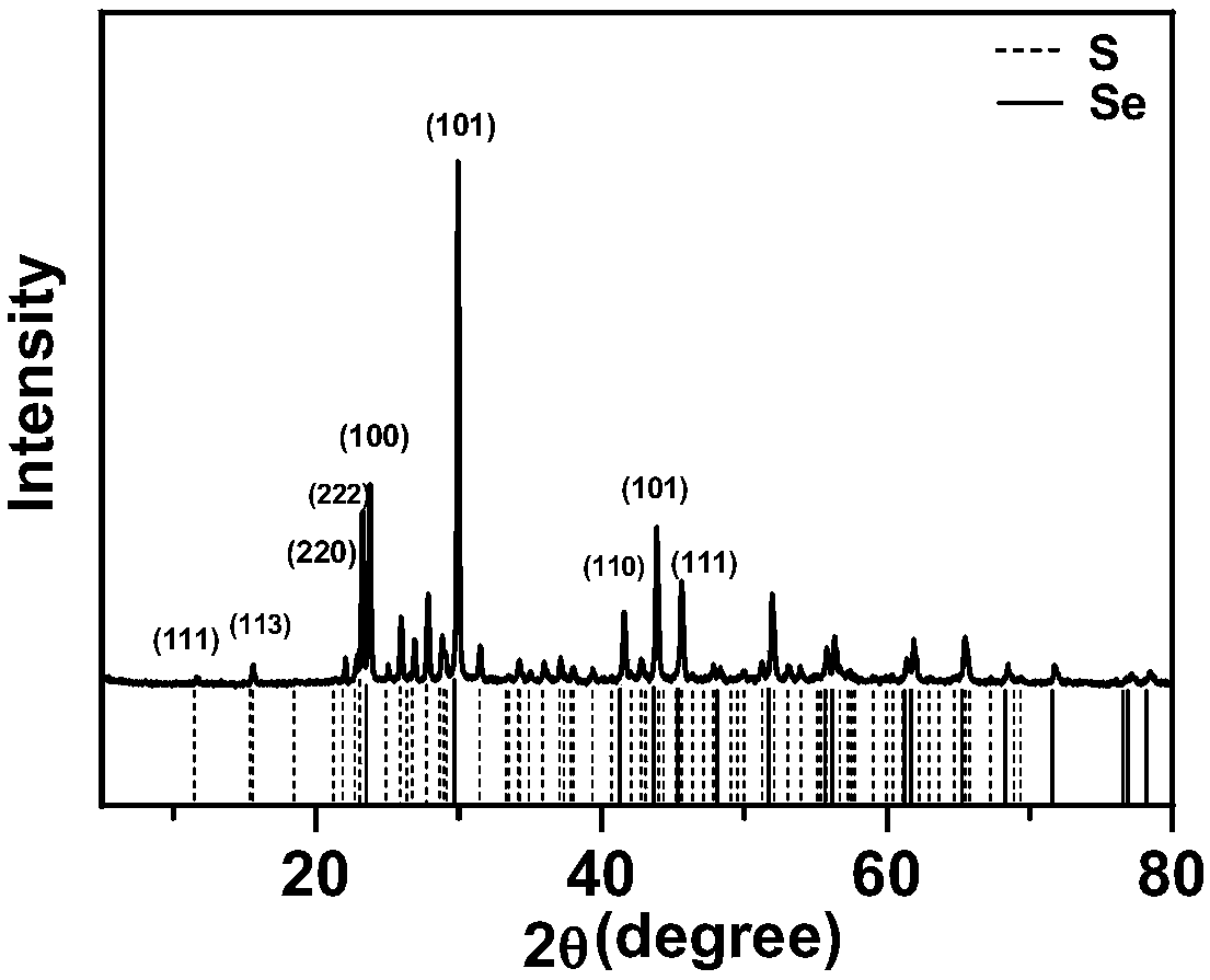 Method for preparing sulfur coated selenium hollow nanotube