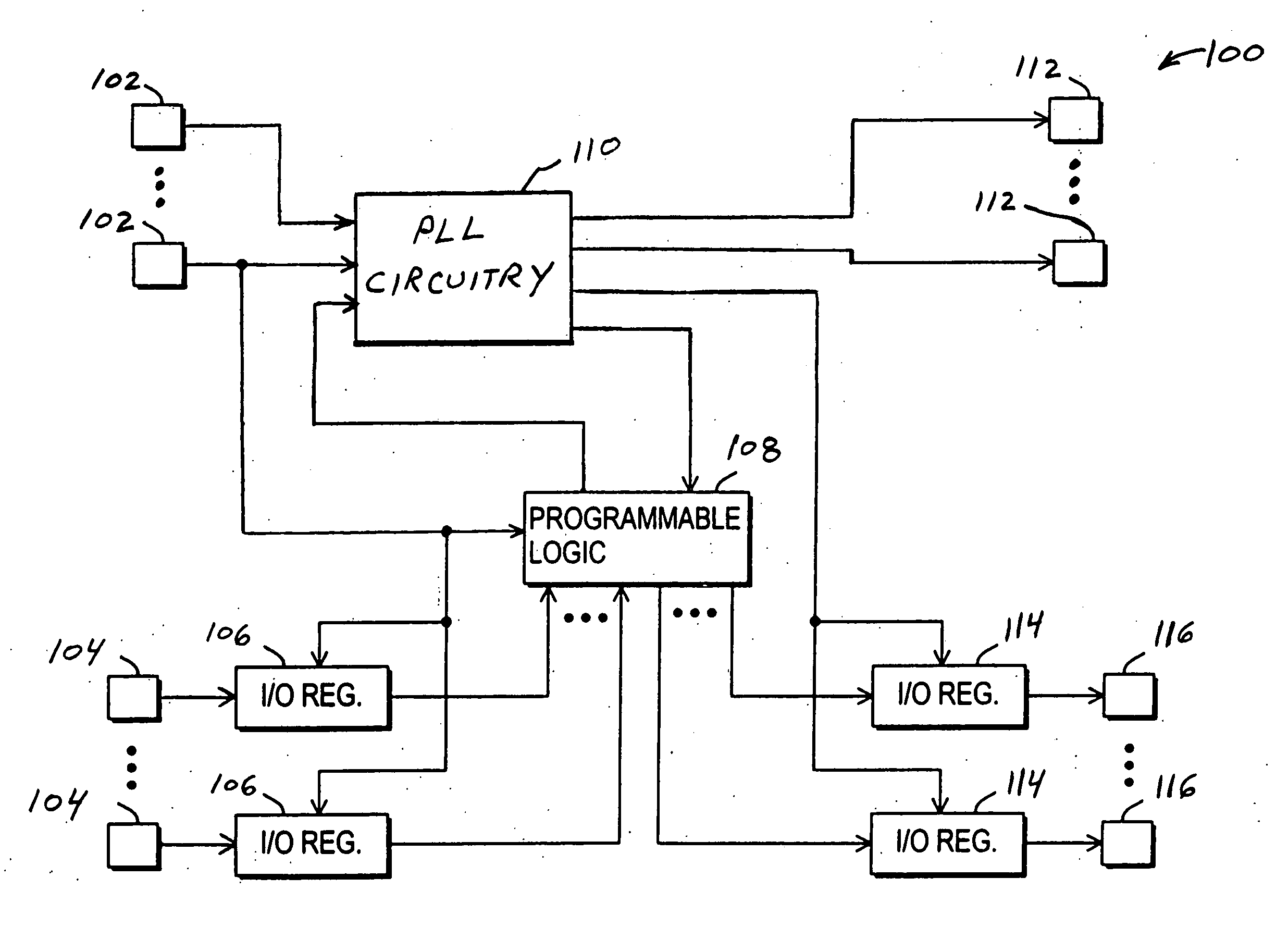 Highly configurable PLL architecture for programmable logic