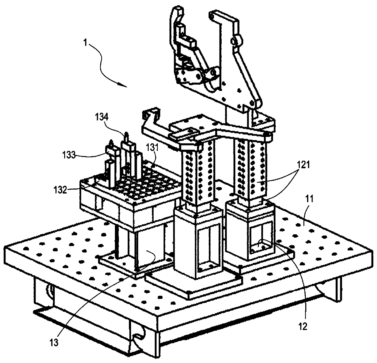 A multifunctional fixture with the function of reorganization and adjustment in three-dimensional space