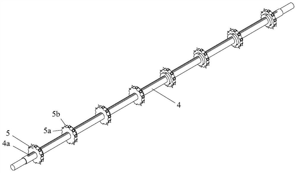 Continuous film punching device for rapeseed perforating film laying hole seeder