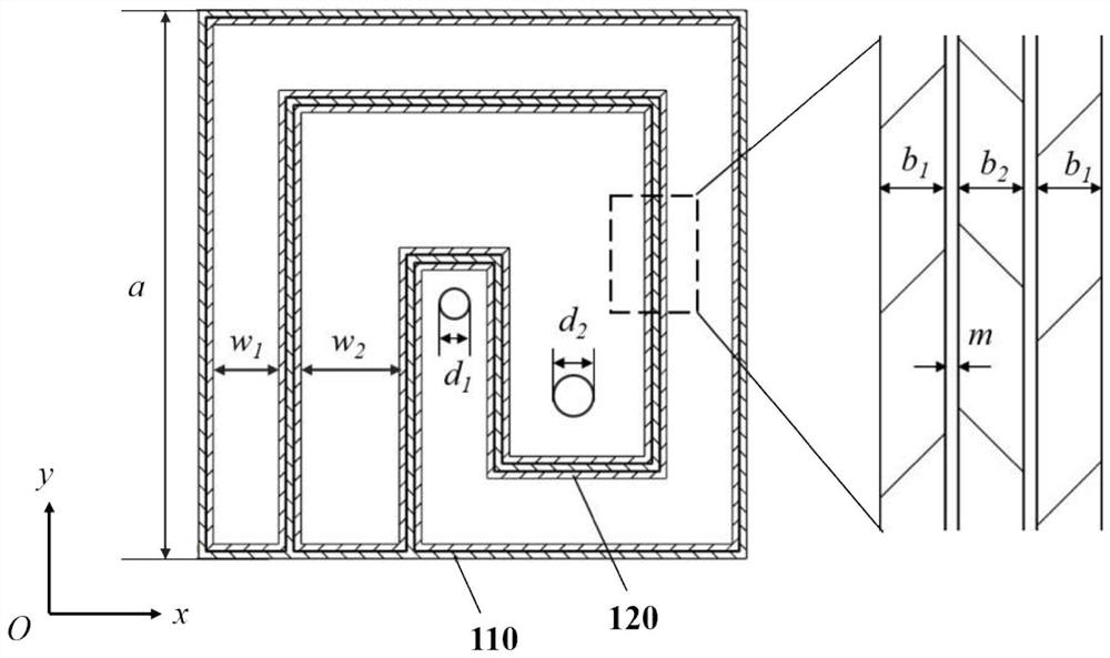 Sound absorption metamaterial with adjustable sound absorption performance and additive manufacturing method thereof