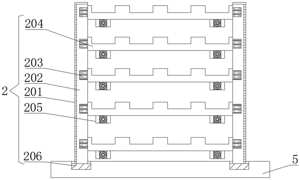 High-efficiency cooling device for road environment-friendly water permeable bricks