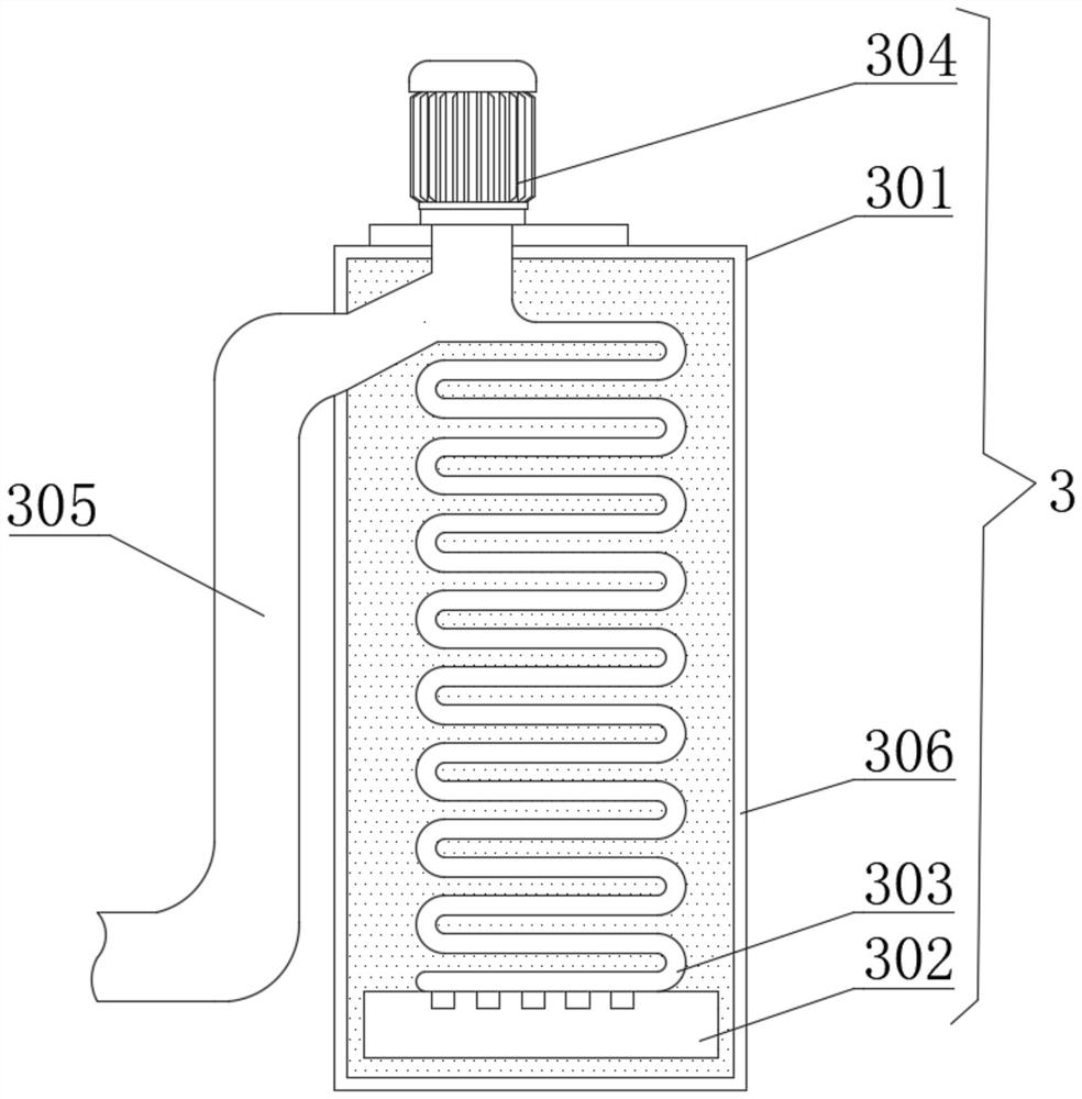 High-efficiency cooling device for road environment-friendly water permeable bricks