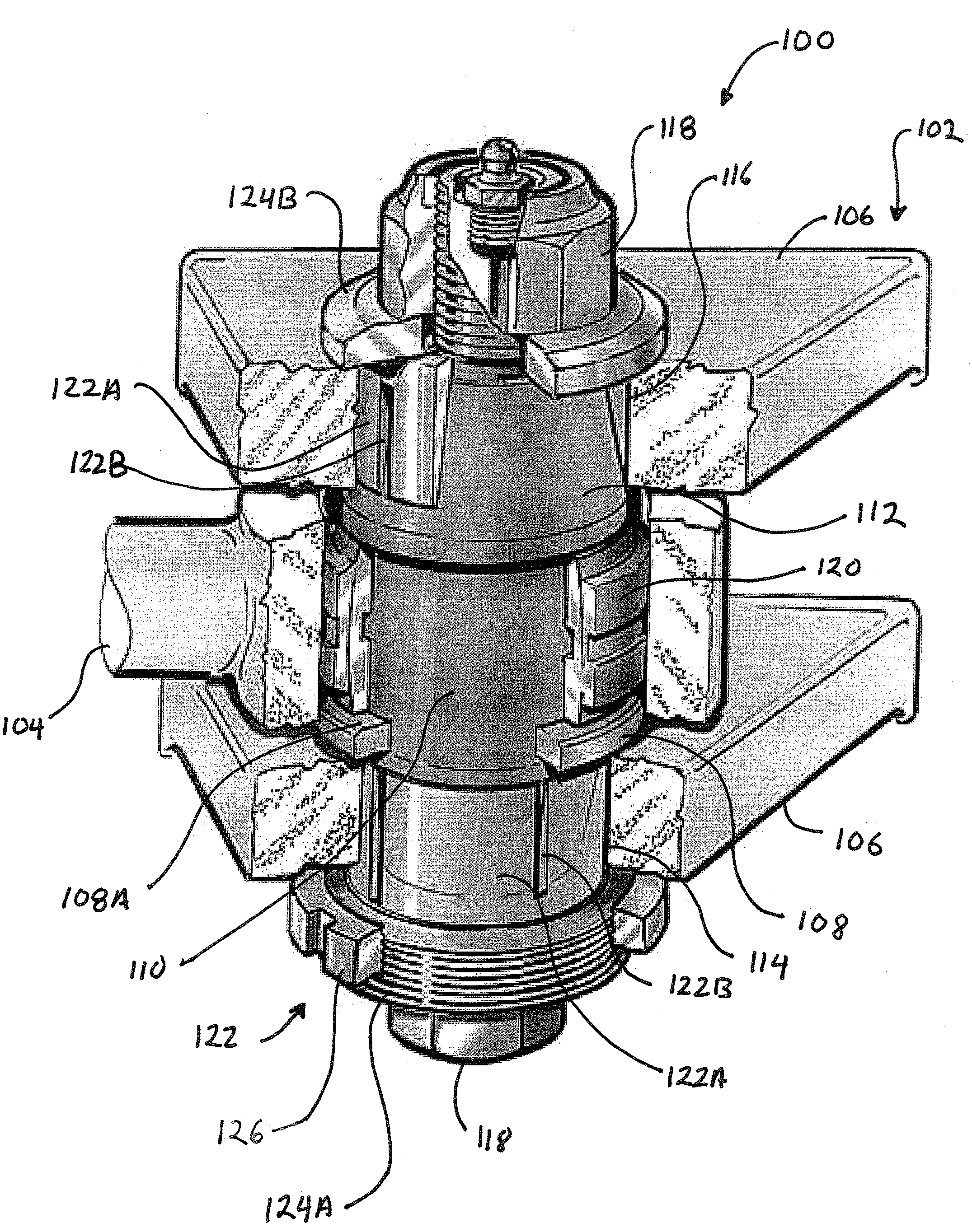 Stepped pin assembly for an axle and method therefor