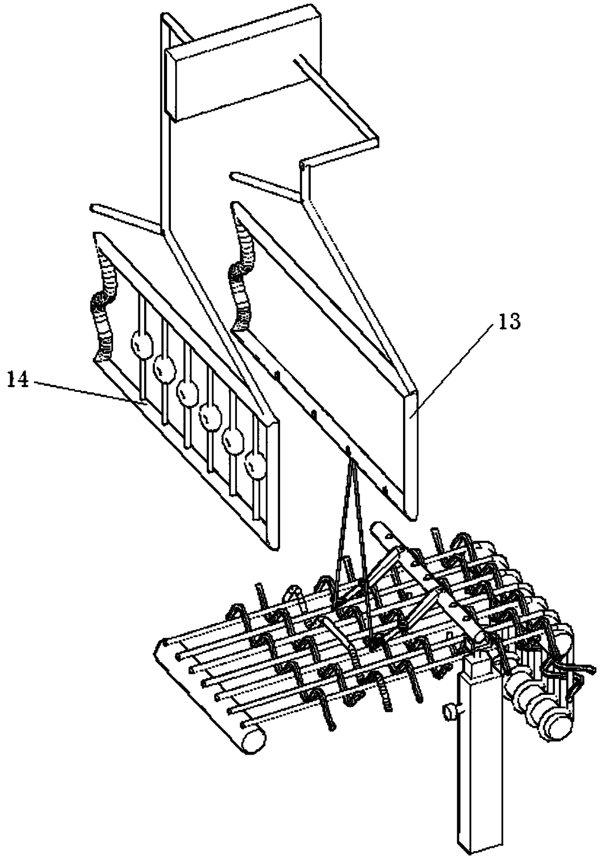 Double-power type automatic weft yarn clipping mechanism for woven fabric