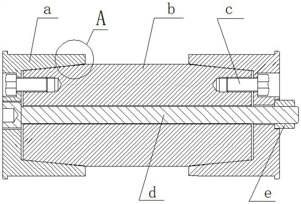 Taper sleeve for coal mining machine and taper sleeve pin shaft assembly