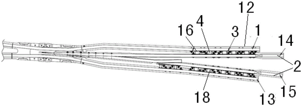 Track turnout structure