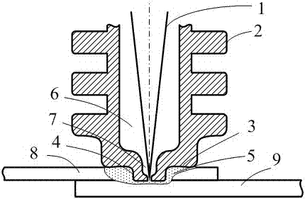 Laser friction stir welding method and device thereof