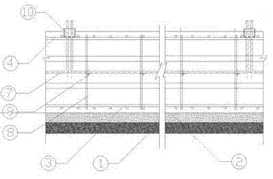 Grouting method for concrete raft foundation construction joint