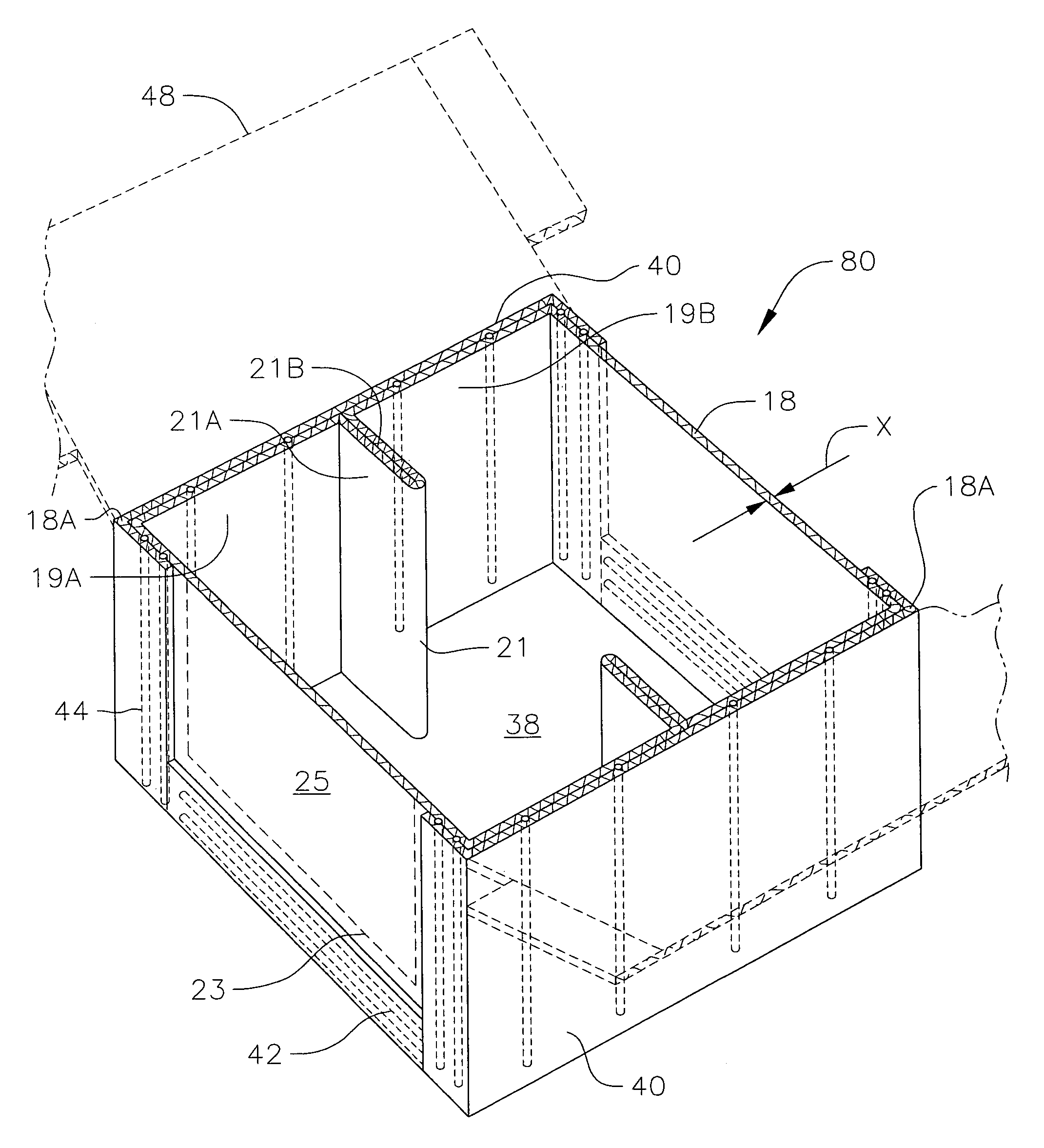 Shipping container and method of manufacturing same