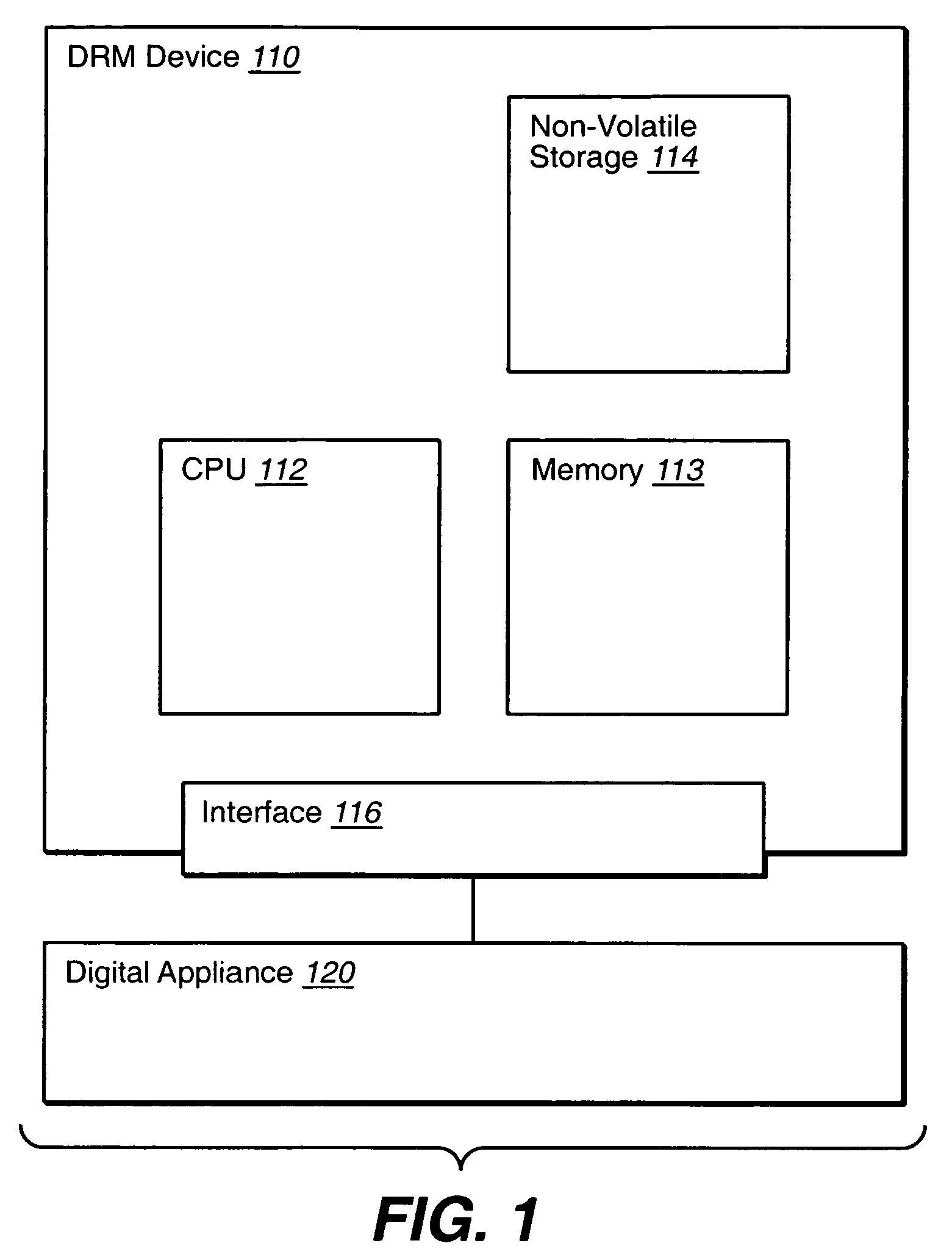 Apparatus, system and method for securing digital documents in a digital appliance