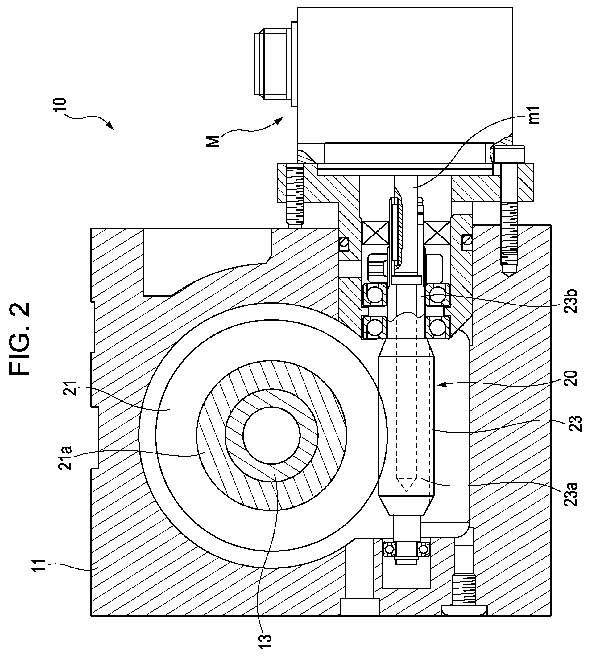 Method of controlling drive of driving motor for rotary indexing device of machine tool