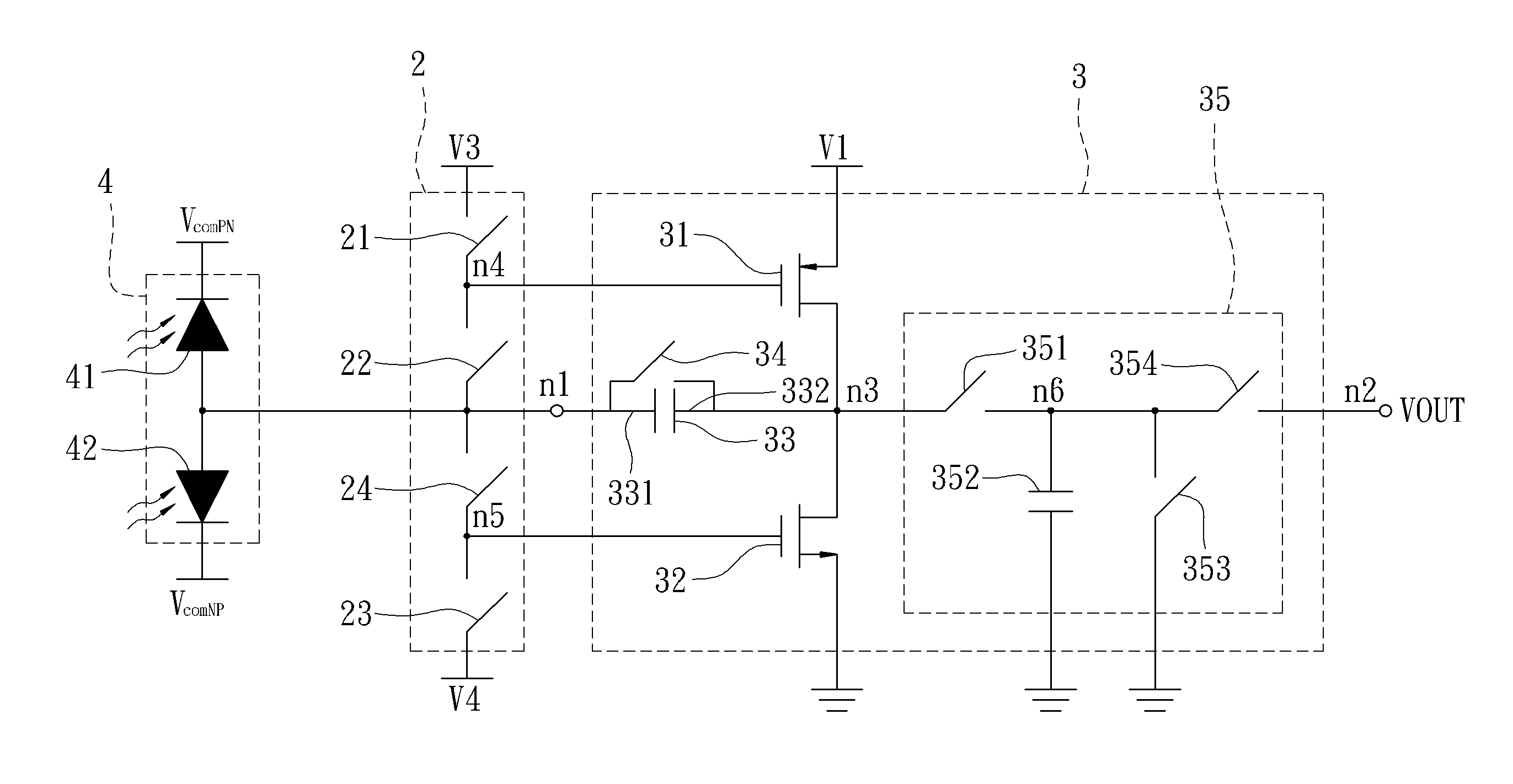 Dual-mode capacitive transimpedance amplifier, and read-out device incorporating the same