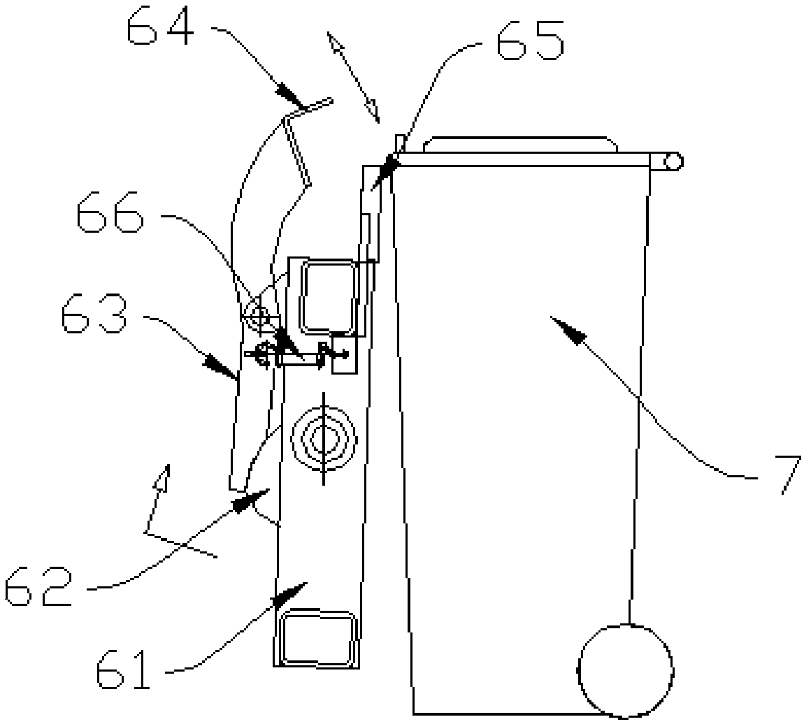 Garbage can automatic dumping mechanism