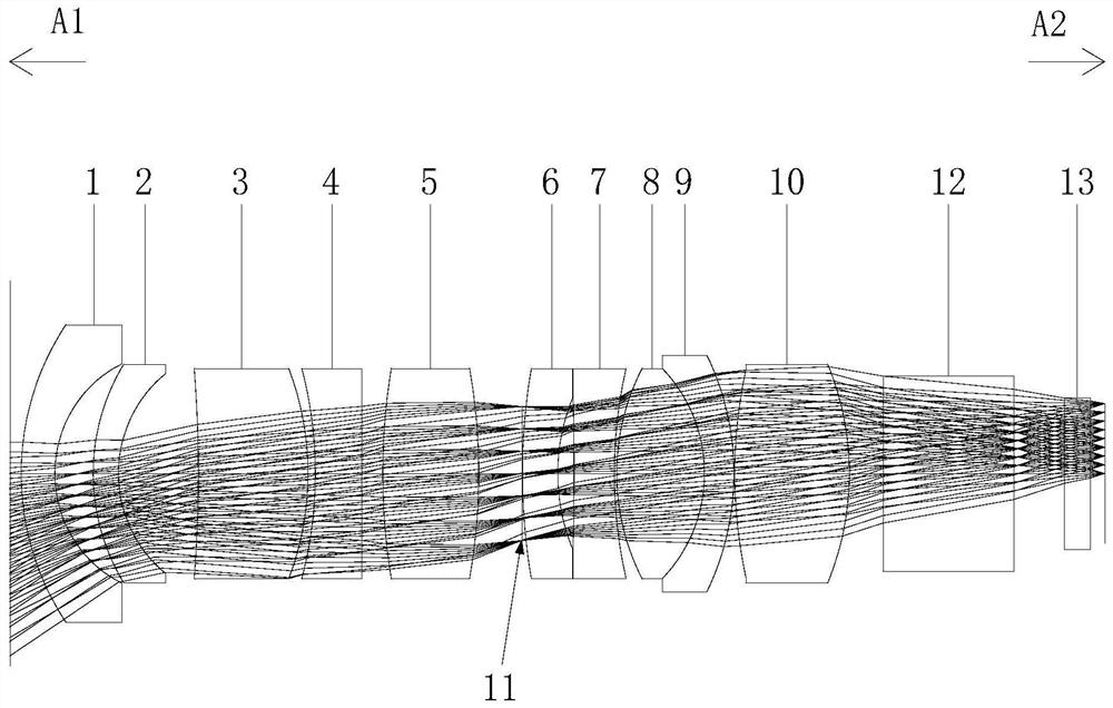 High-light-transmission and high-illumination projection lens assembly matched with 0.47 DMD