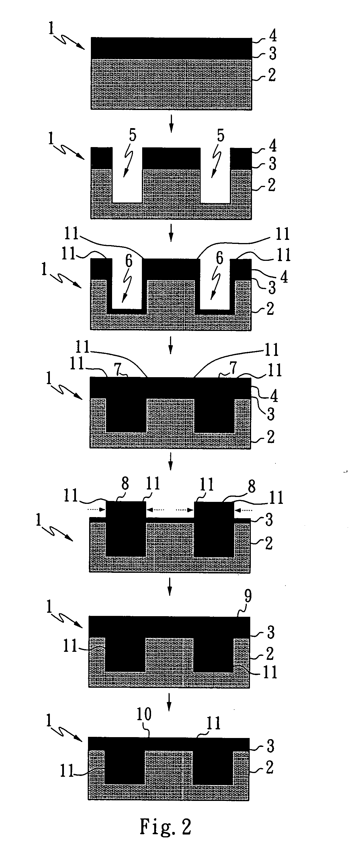 Method for producing shallow trench isolation
