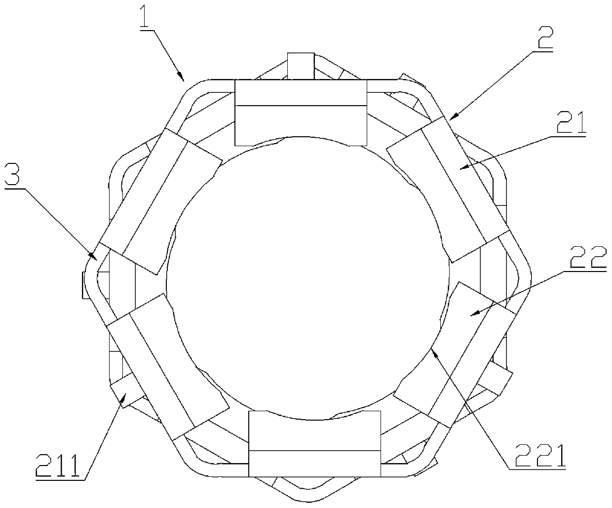 Annular lower limb disinfector