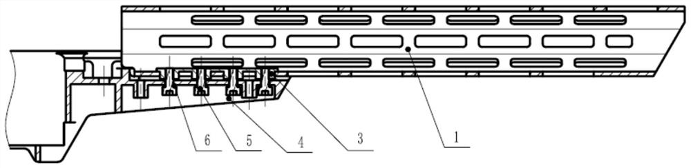 Connecting structure of a handguard for a firearm