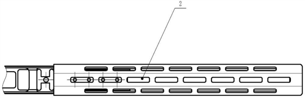 Connecting structure of a handguard for a firearm