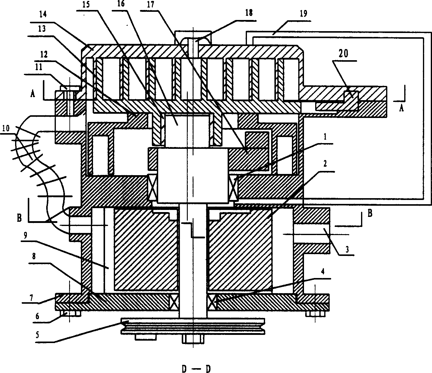 Vortex rotary compressor