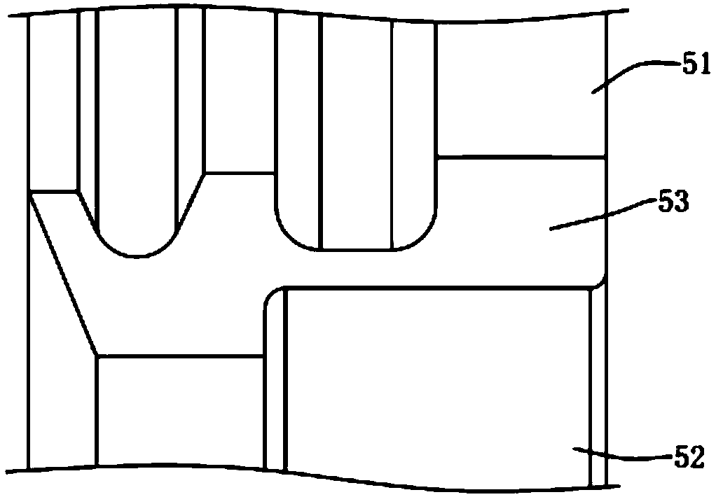 Production process of special-shaped material for mounting scraping strip, and production line