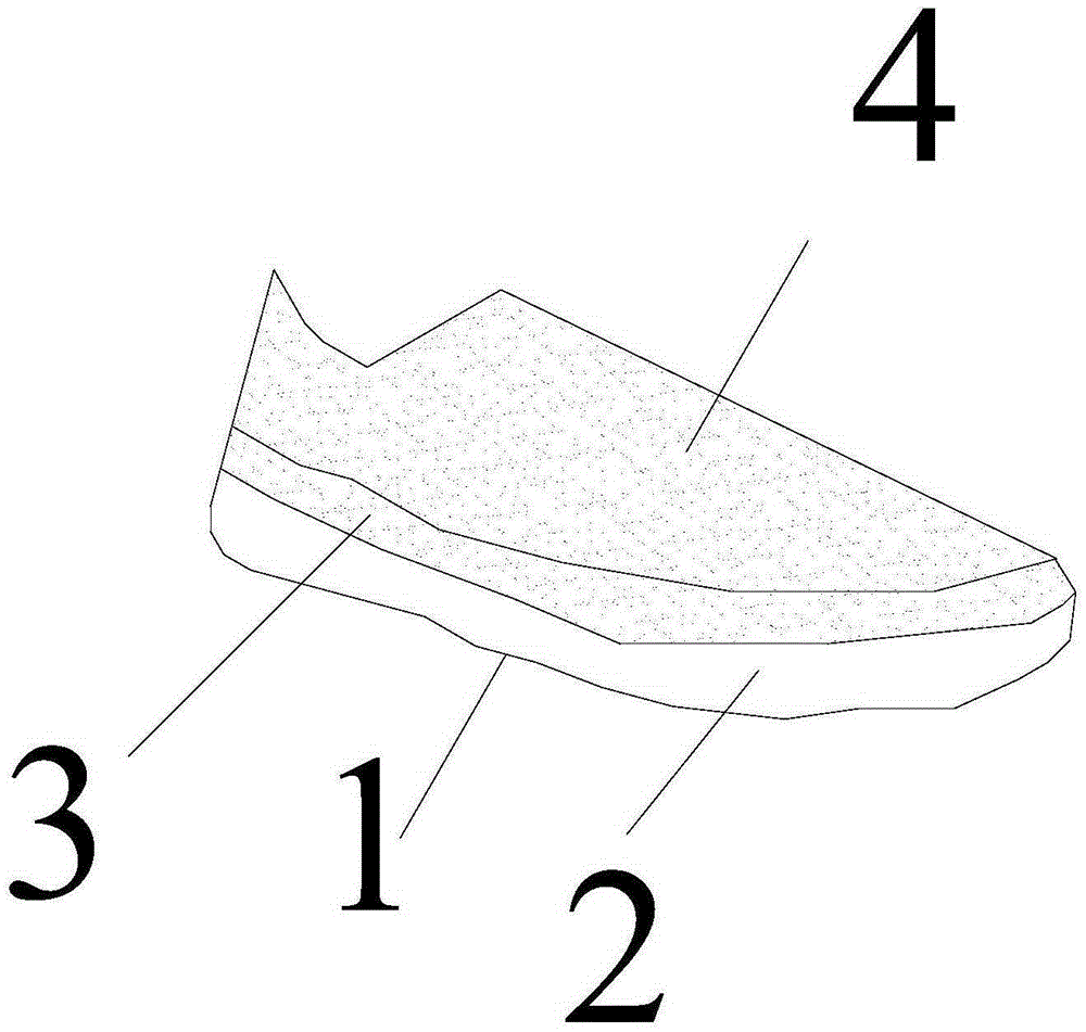 Shoe outsole and vamp with cattlehide powder and manufacturing method of shoe outsole and vamp