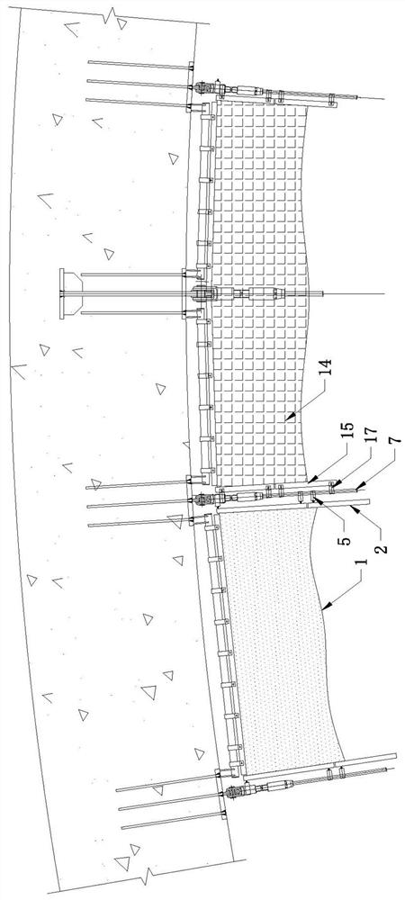 Waterproof joint at membrane ridge cable in cable-membrane structure system and construction method