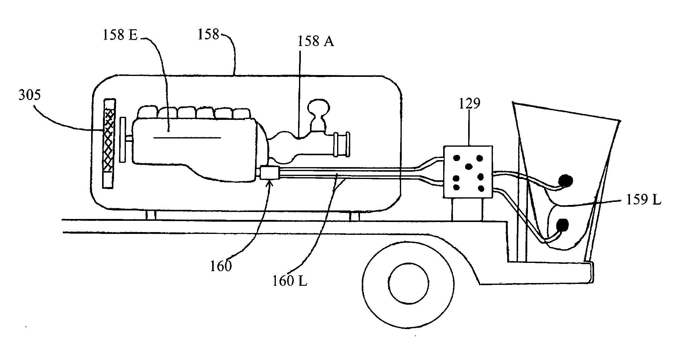 Apparatus and method for moving and placing granulate material